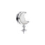Charm-Anhänger Mond & Polarstern Sterling-Silber