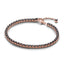 Tennisarmband Kristalle Schwarz Rosé Vergoldet