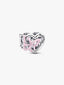 Verschlungenes Herz und Schmetterling Charm Sterling-Silber