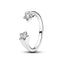 Ring Offen Sternschnuppen Sterling-Silber