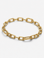 Kettenarmband mit kleinen Kettengliedern 14 Karat Vergoldung
