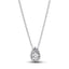 392832C01 Collier-Halskette Funkelnde Birnen-Kranz Zirkonia Silber