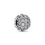 Charm Funkelndes Rundes Pavé Zirkonia Sterling-Silber