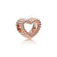 Rose Original Charm Beaded Heart