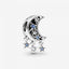 Charm Stern & Mondsichel Zirkonia Sterling-Silber