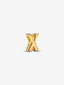 Buchstabe X Alphabet-Mini-Charm 14 Karat Vergoldung