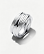 Verdrehter Doppelring Sterling-Silber