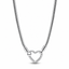 Schlangen-Gliederhalskette Herzverschluss Silber 393377C00