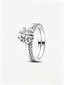 Funkelndes Glückskleeblatt Teilbarer Ring Sterling-Silber