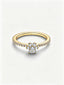 Funkelndes Glückskleeblatt Teilbarer Ring 14 Karat Vergoldung