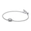 Gliederarmband Funkelndes Birnen-Kranz Zirkonia Silber