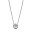 391174C01 Kette mit Anhänger Strahlenkranz Zirkon Silber