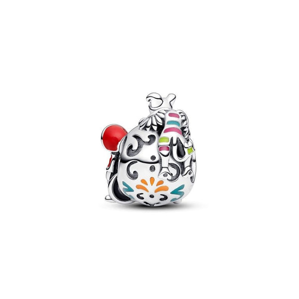 Pixar  Charm Coco Miguel & Dante Glow Totenkopf Silber