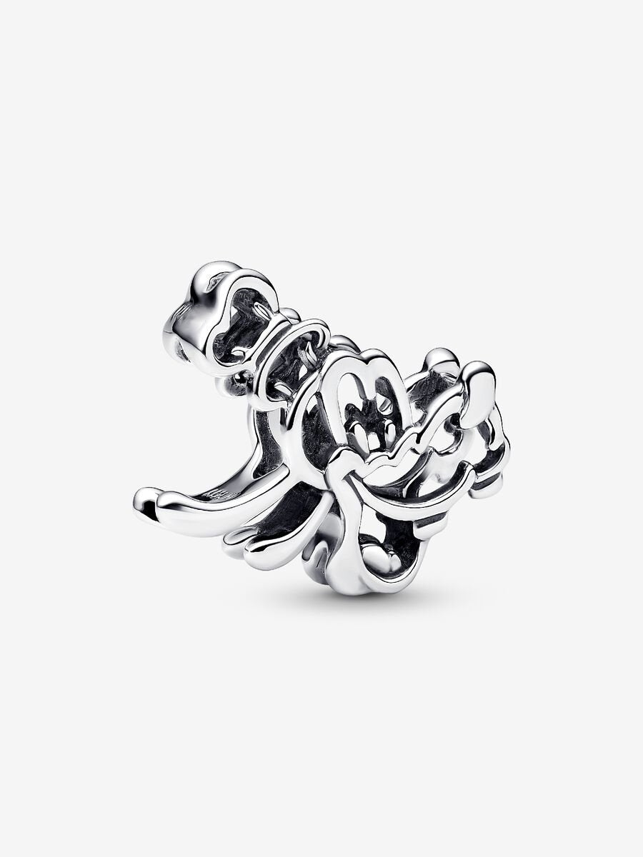 Goofy Offen gearbeiteter Charm Sterling-Silber