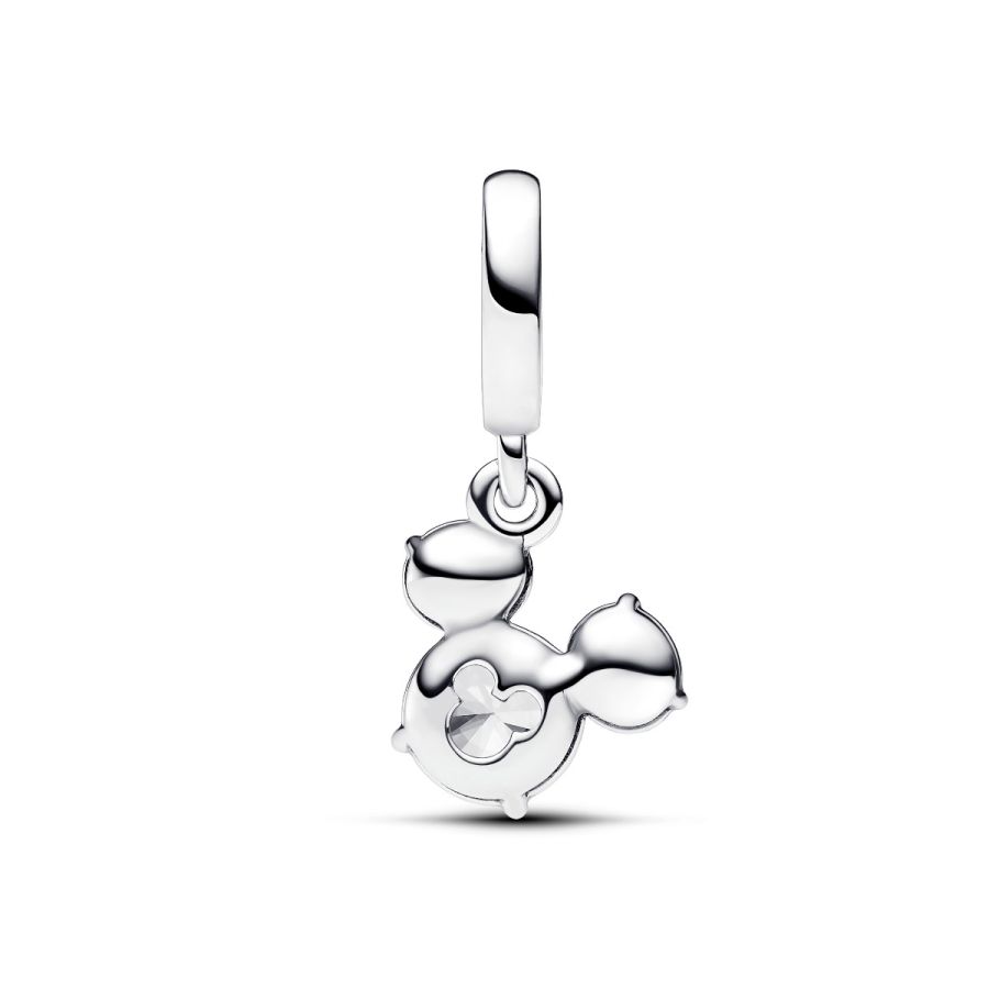 Charm-Anhänger Micky Maus Funkelnder Kopf Silhouette