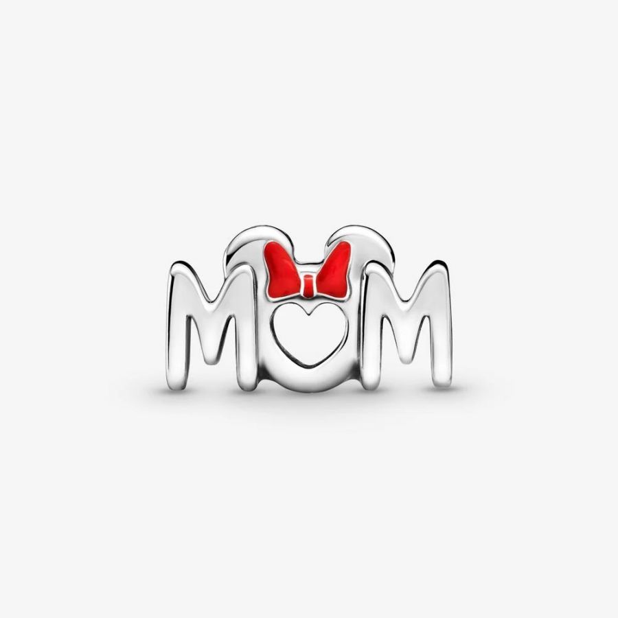 Charm Minnie Maus Schleife Mum Sterling-Silber Zweitbild