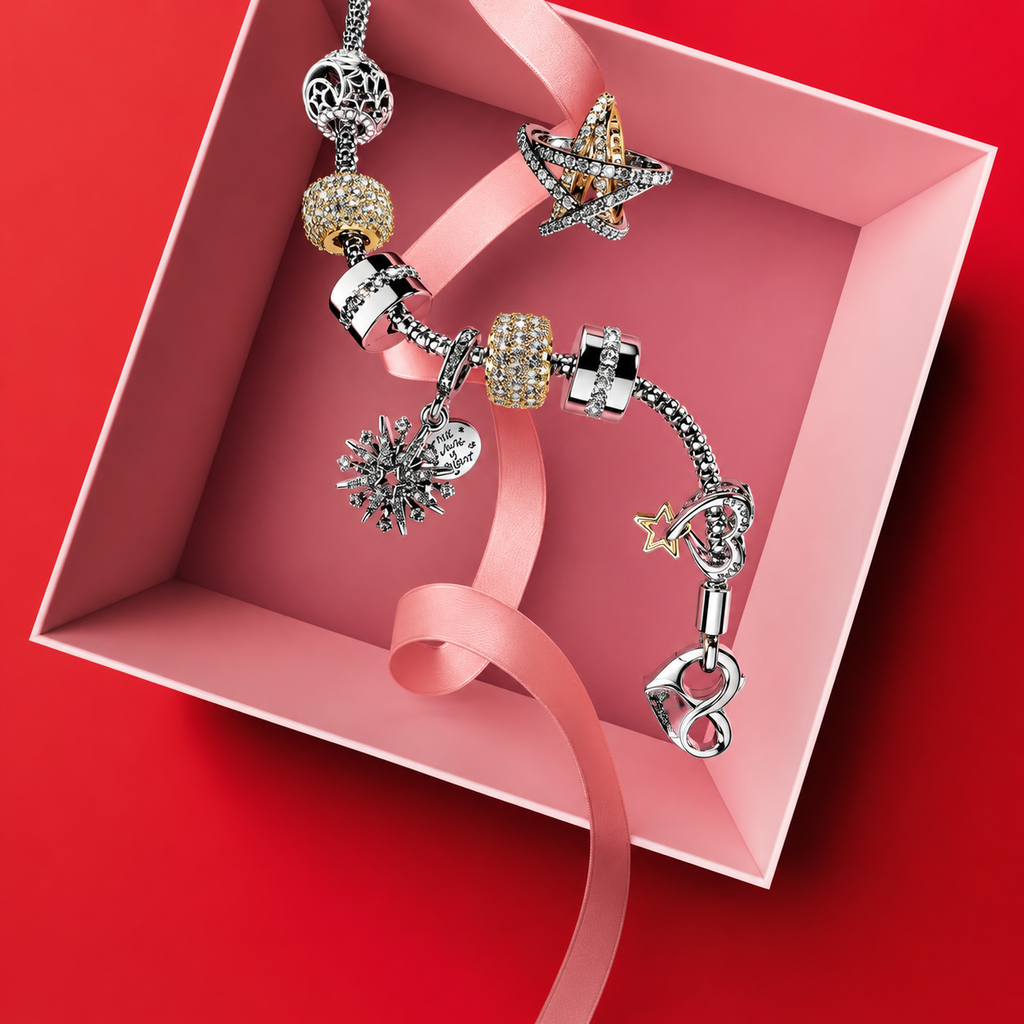 Ohrringe Creolen Pavé-Zirkonia Sterling-Silber