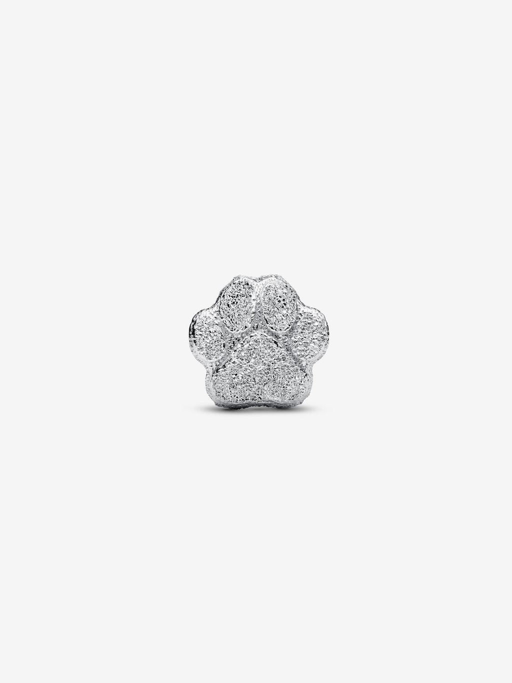 Strukturierte Pfote Mini-Charm Sterling-Silber