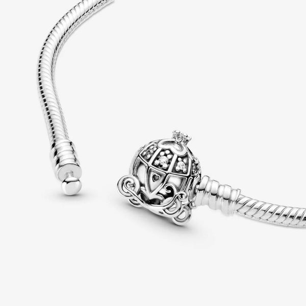 Armband Cinderella Kürbiskutschen-Verschluss Silber