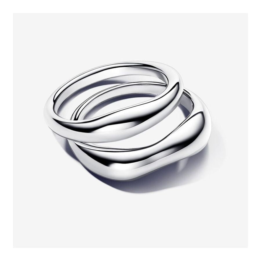 Essence Ring Stacking Geformt Silber