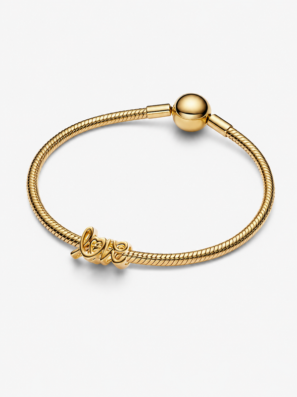 Handgeschriebene Liebe Charm 14 Karat Vergoldung