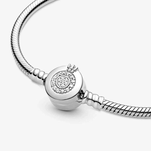 Schlangen-Gliederarmband Funkelndes Crown O