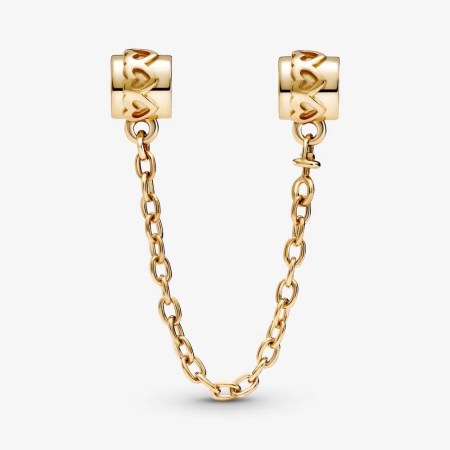 759519C00 Komfortkette Herzen 14k Gelbgold Zweitbild