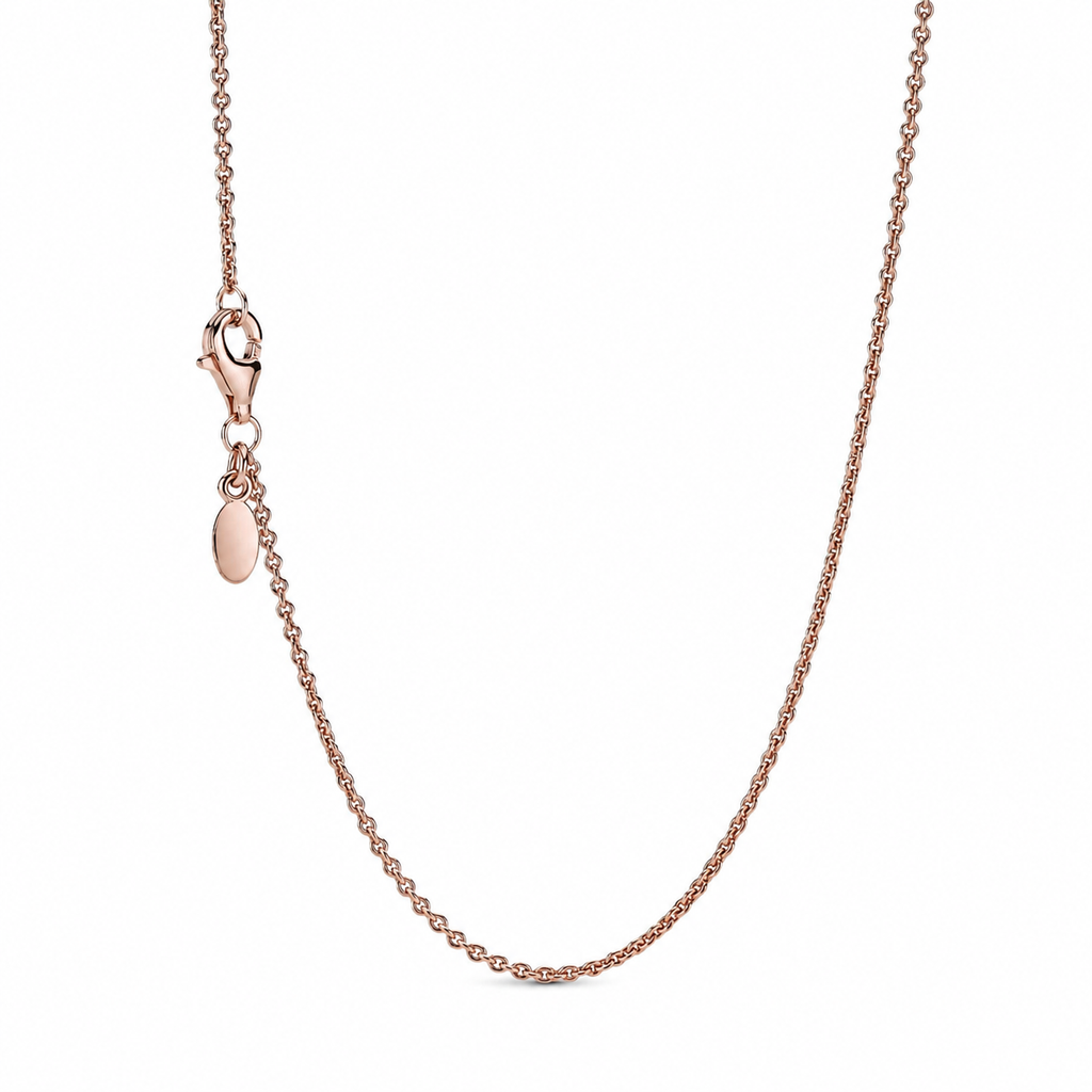 Halskette Klassische Ankerkette 14k Rosé Vergoldet