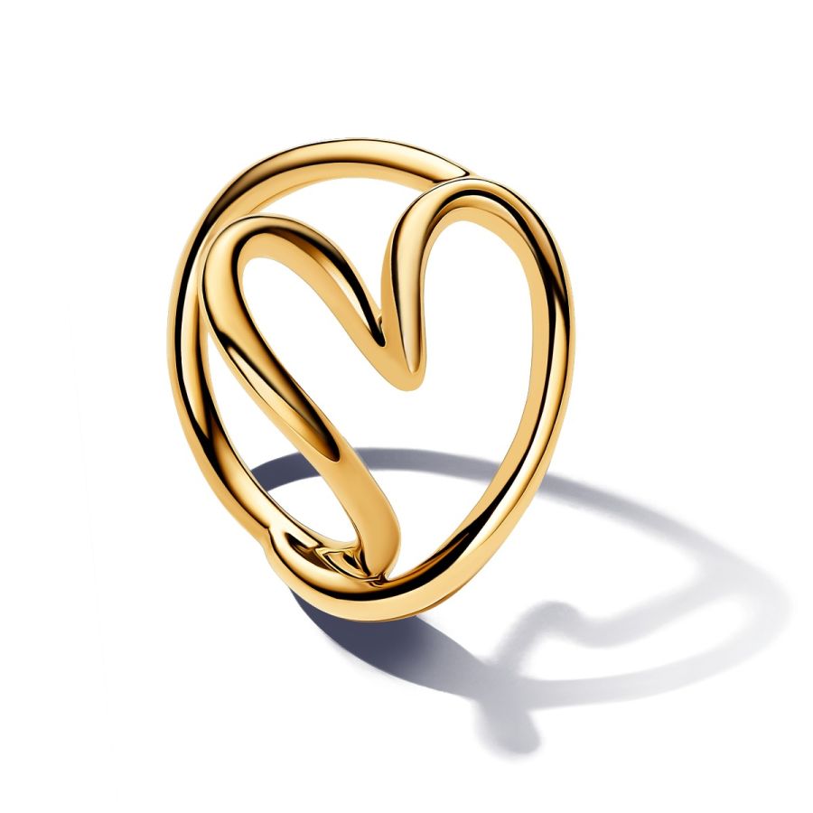 Essence Ring Geformtes Herz Vergoldet Hauptbild