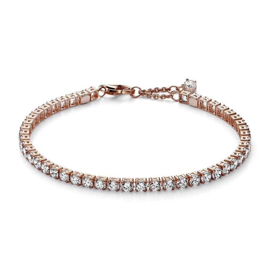 Tennisarmband Funkelnd Rosé Vergoldet Hauptbild
