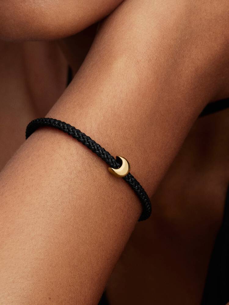 Mond Mini-Charm 14 Karat Vergoldung