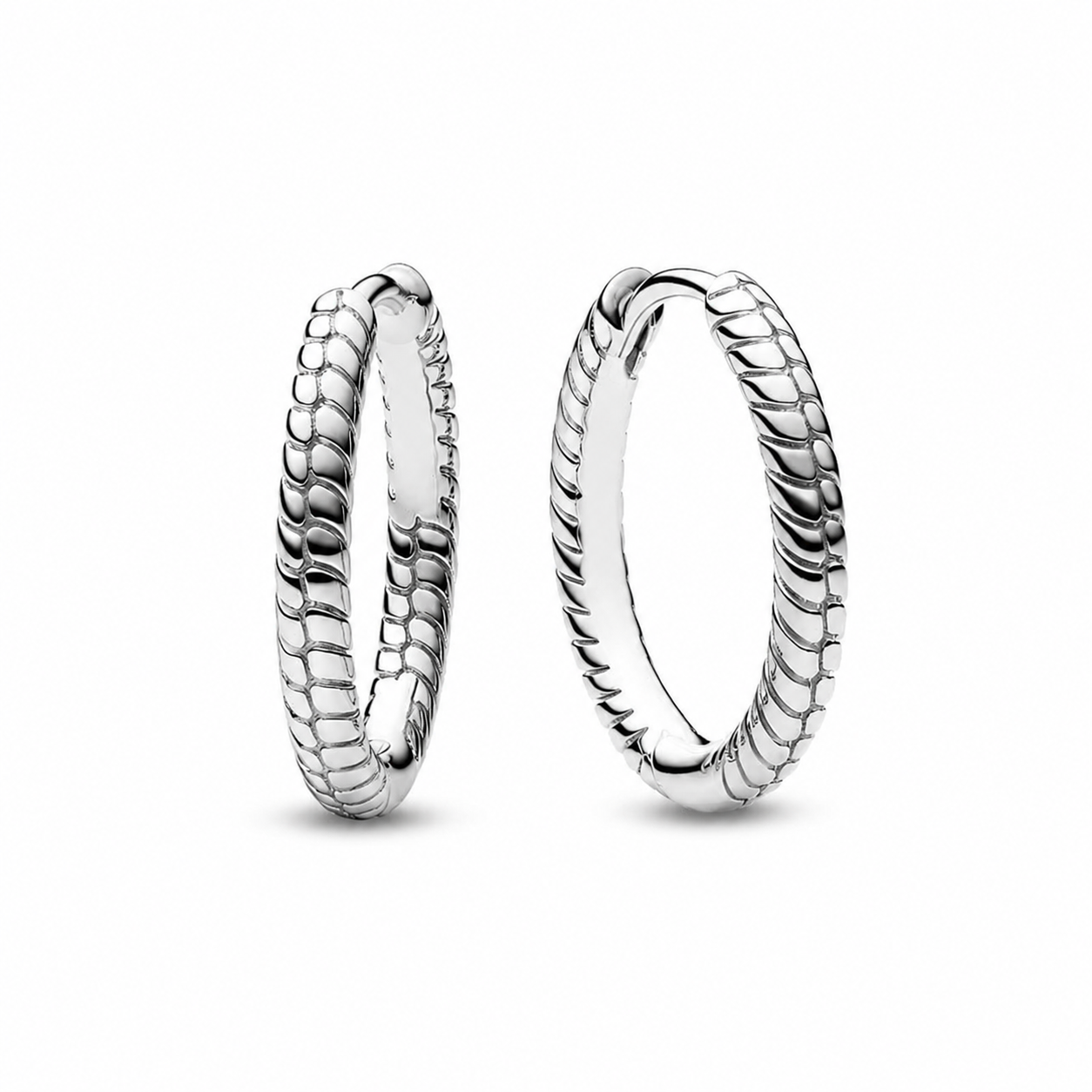 Charm-Ohrringe Creolen Moments Klein Sterling-Silber Hauptbild