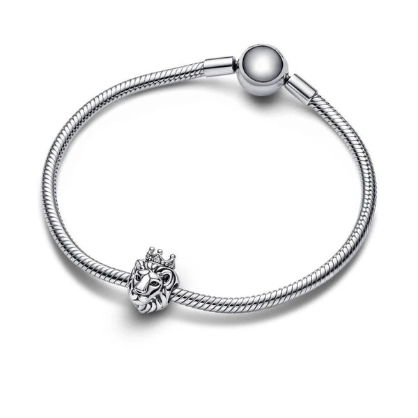 Charm Königlicher Löwe Zirkonia Sterling-Silber