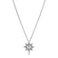 Halskette mit Anhänger Pavé-Polarstern Nordstern Silber 393600C01