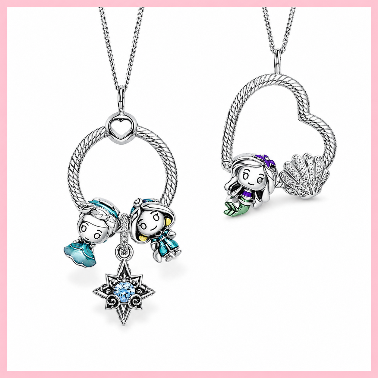 Charm Die Kleine Meerjungfrau Ariel Sterling-Silber