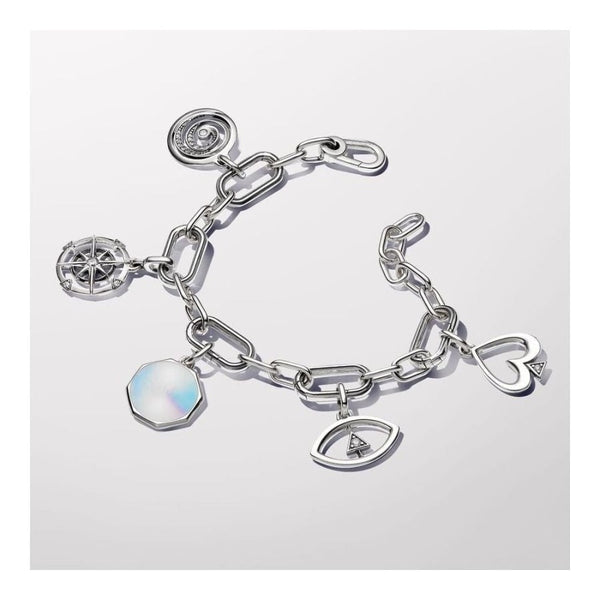 Armband Fünf Aufklappbare Links Silber