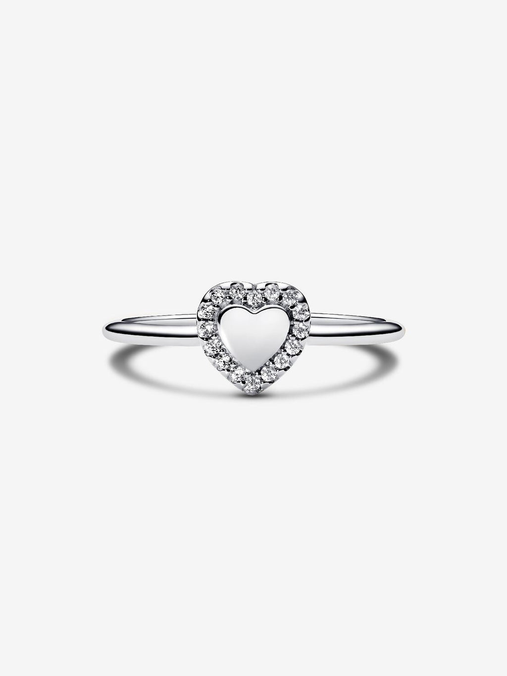 Gravierbarer Herz Strahlenkranz Ring