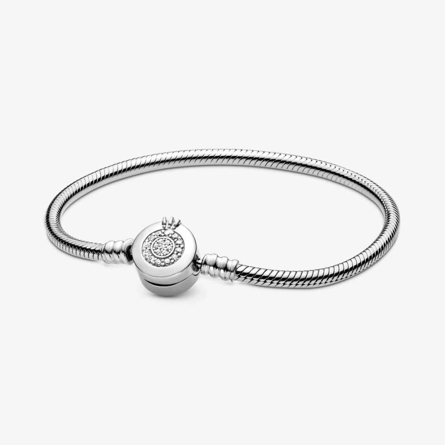 Schlangen-Gliederarmband Funkelndes Crown O Hauptbild