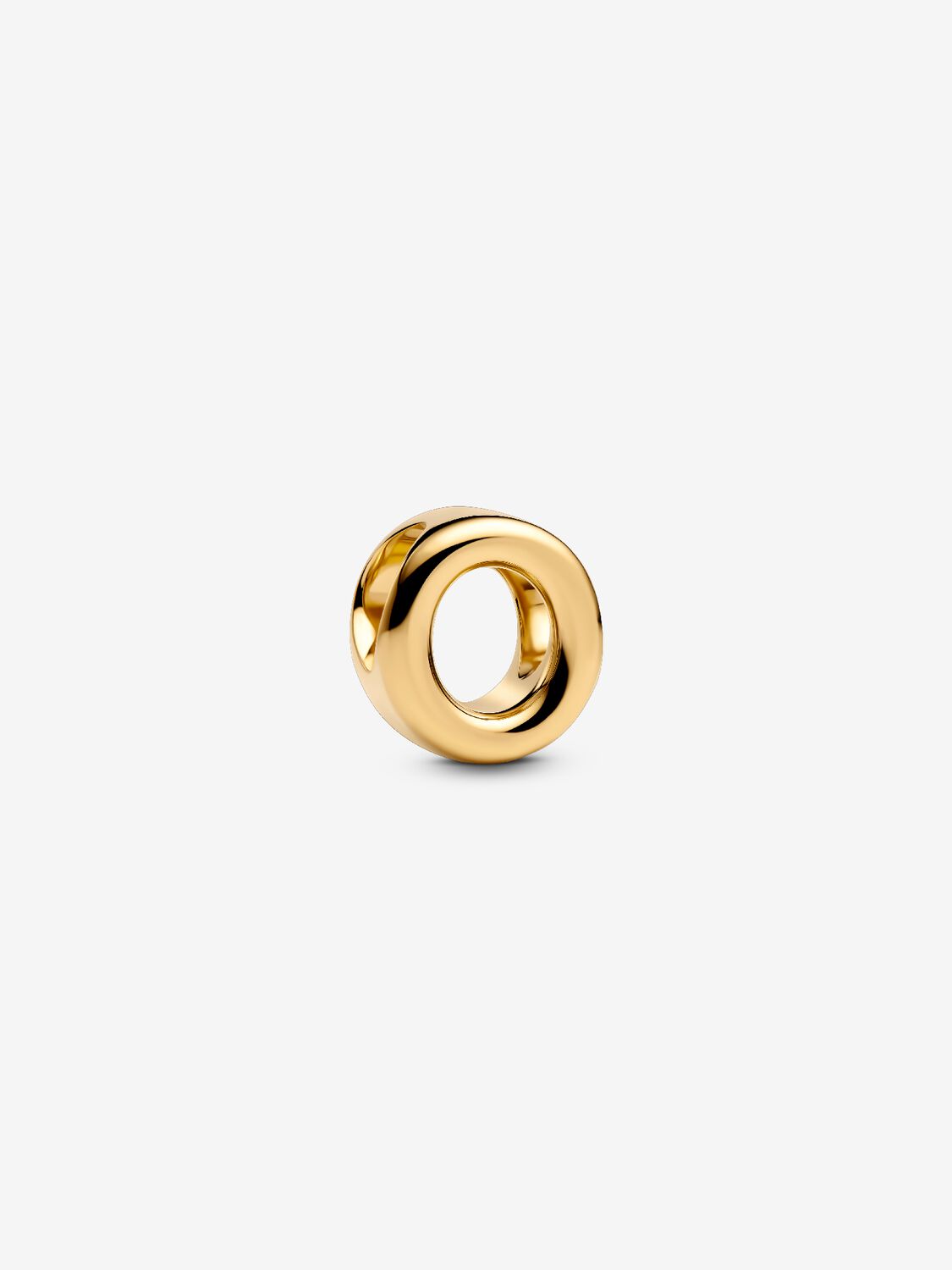 Buchstabe O Alphabet-Mini-Charm 14 Karat Vergoldung Zweitbild