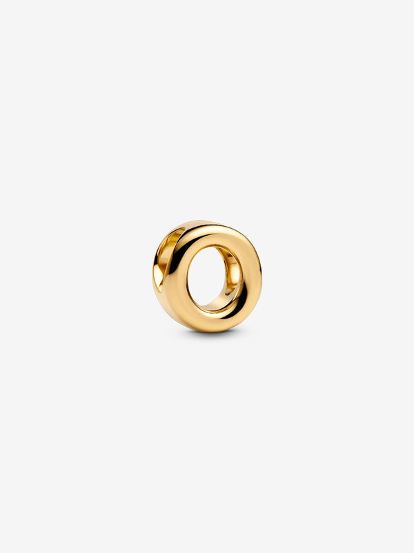 Buchstabe O Alphabet-Mini-Charm 14 Karat Vergoldung