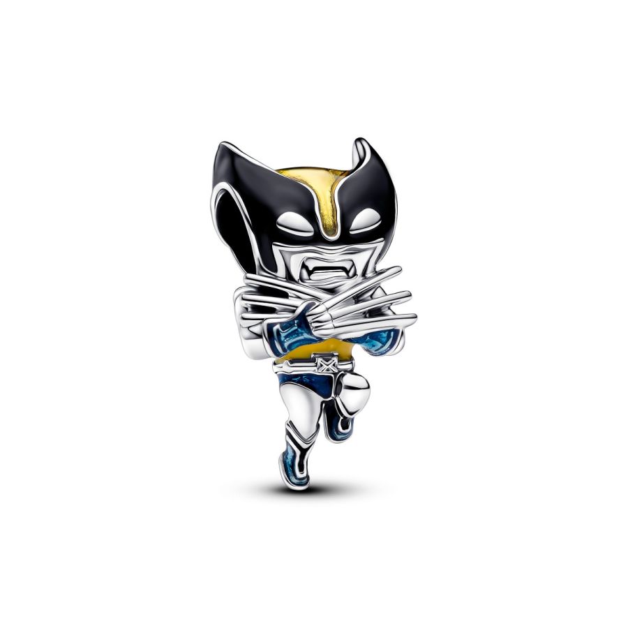 Charm Wolverine Emaille Sterling-Silber Hauptbild