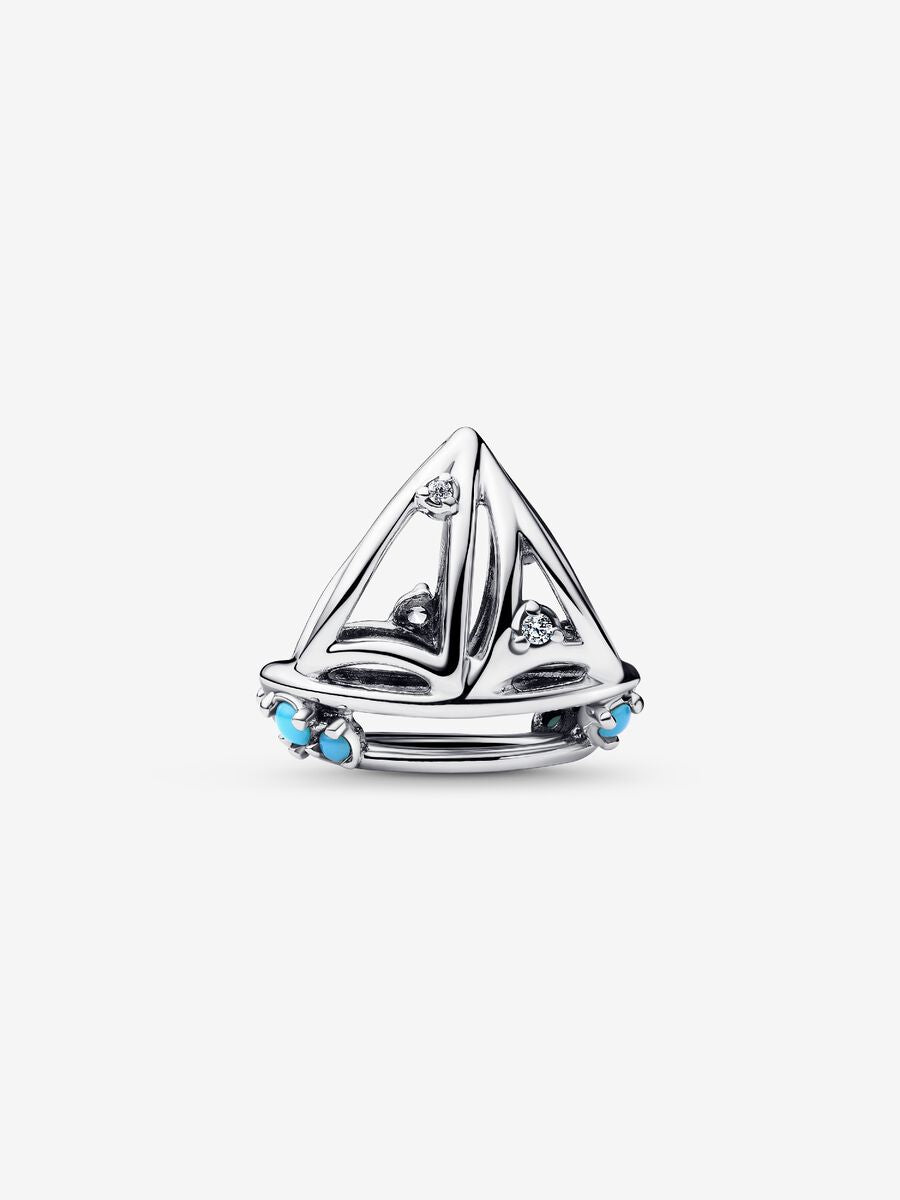 Segelboot Charm Sterling-Silber