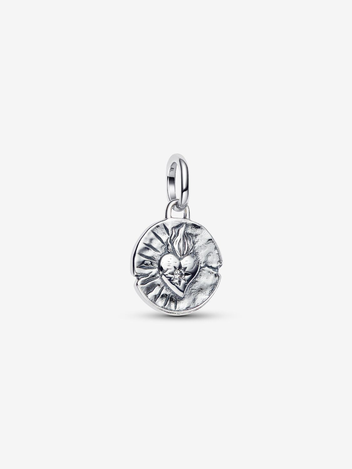Herz Medaillon-Charm Sterling-Silber