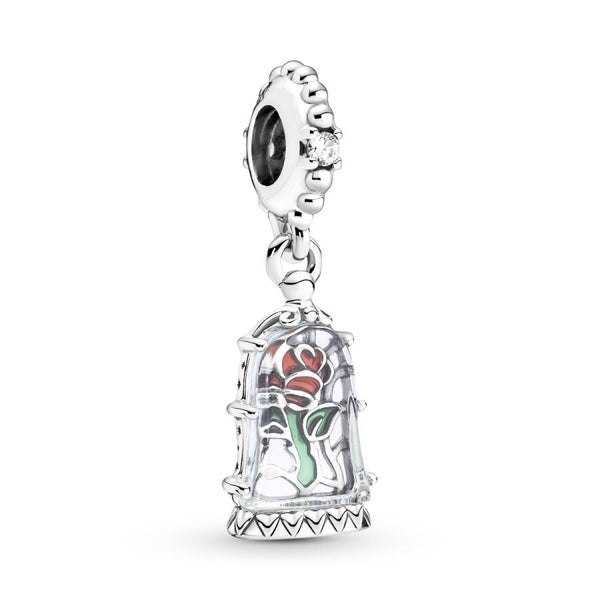 Charm-Anhänger Die Schöne & das Biest Verzauberte Rose