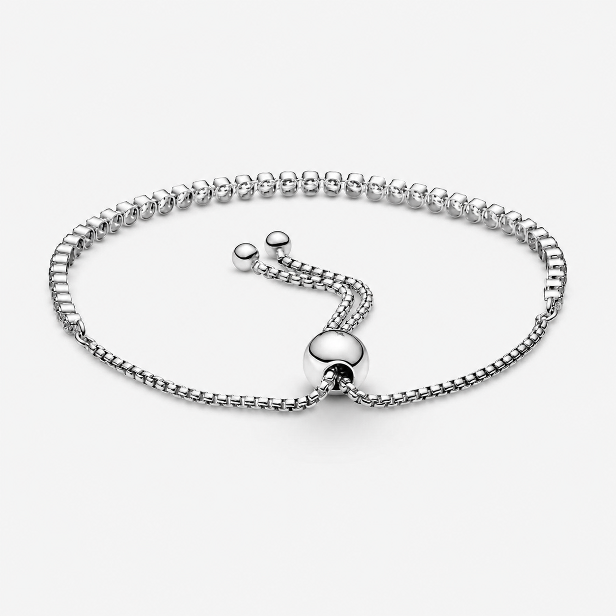Schiebe-Tennisarmband Funkelnd Sterling-Silber Hauptbild