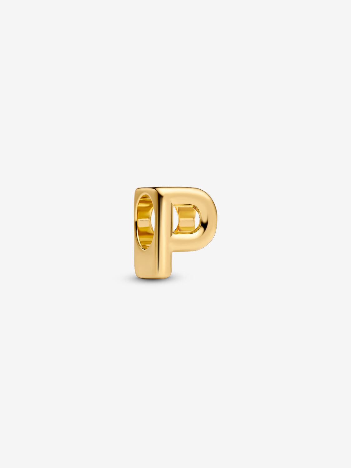 Buchstabe P Alphabet-Mini-Charm 14 Karat Vergoldung Hauptbild