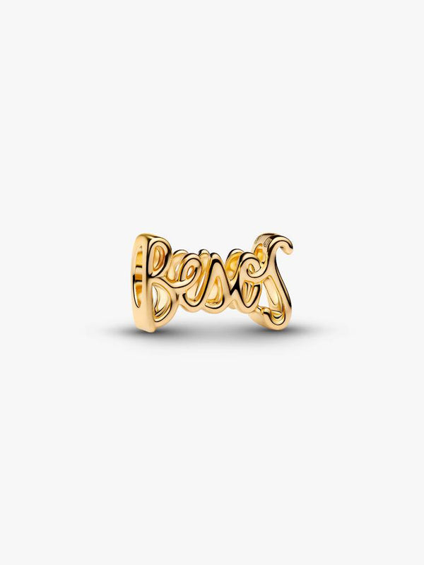 Besos Schrift Charm 14 Karat Vergoldung