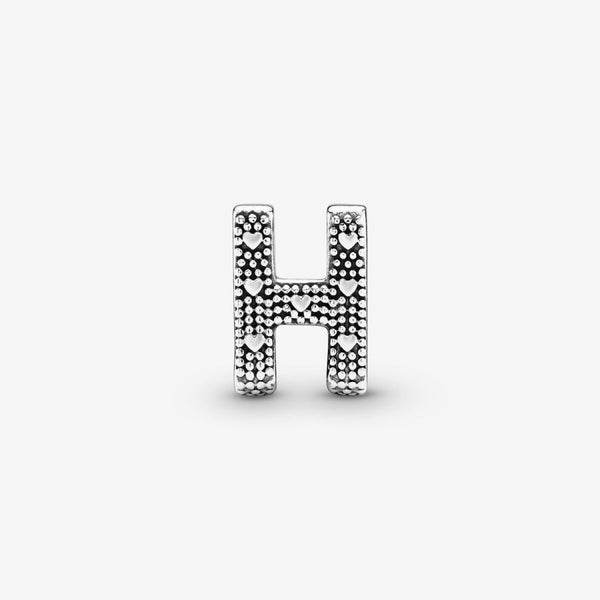 Charm Buchstabe Letter H Silber