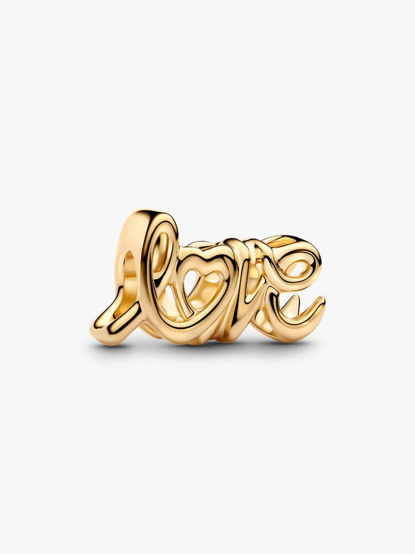 Handgeschriebene Liebe Charm 14 Karat Vergoldung