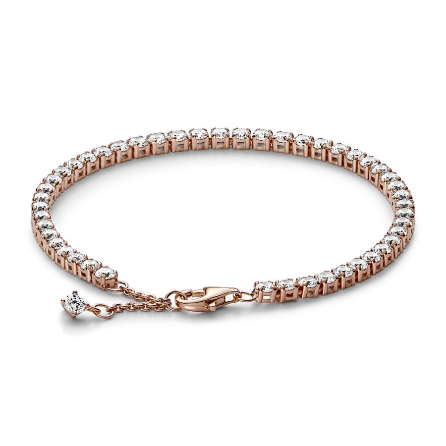 Tennisarmband Funkelnd Rosé Vergoldet
